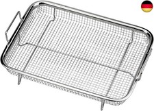 BBQ Grillkorb,Edelstahl Grillkorb Mit Griff,Backform Set Korb,Crisper Korb,Mesh
