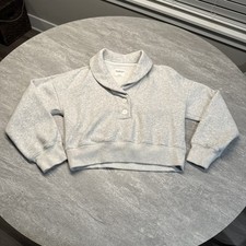Abercrombie Fitch Soft A F Collection Sweatshirt Women's Small Gray Pullover