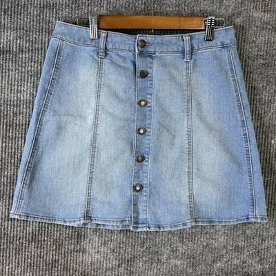 Vintage Y2K Mossimo Jean Skirt Women s 12 Button Down