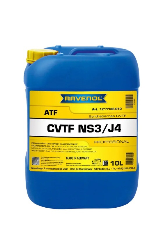 Huile CVTF NS3 J4 pour Entretien Vidange Boîte de Vitesse Qashqai 10L