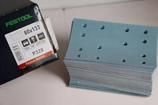 Festool 100 Pack 497125 Abrasive Sanding Discs Granat P320 Grit RTS (80x133mm)