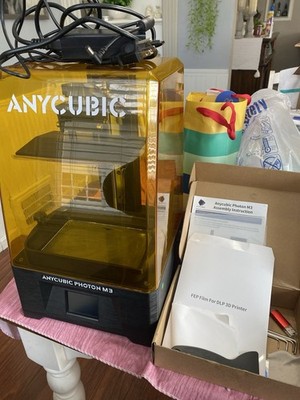 Anycubic Photon M3 Resin 4k 3D printer w/ xtra FEP Film Manual Tools Acc WORKS