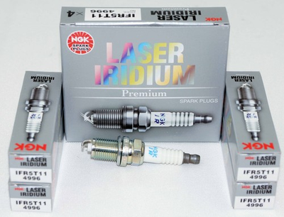 #ad Set of 4 Genuine NGK Laser Iridium Spark Plug 4996 IFR5T11 $35.99