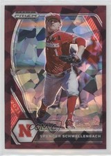 2021 Prizm Draft Picks Burgundy Cracked Ice 13/23 Spencer Schwellenbach nd3