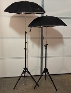 Impact Digital Flash Umbrella Mount Kit With Black & White Umbrellas.