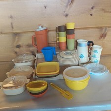 Vintage 21pc TUPPERWARE Toys  12pc Chilton Children's Kitchen Dishes 6 39pcs