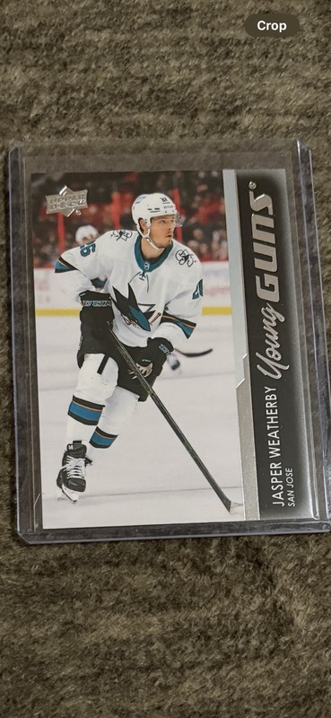 2021-22 Upper Deck Series 2 - Young Guns Jasper Weatherby #487 San Jose Sharks