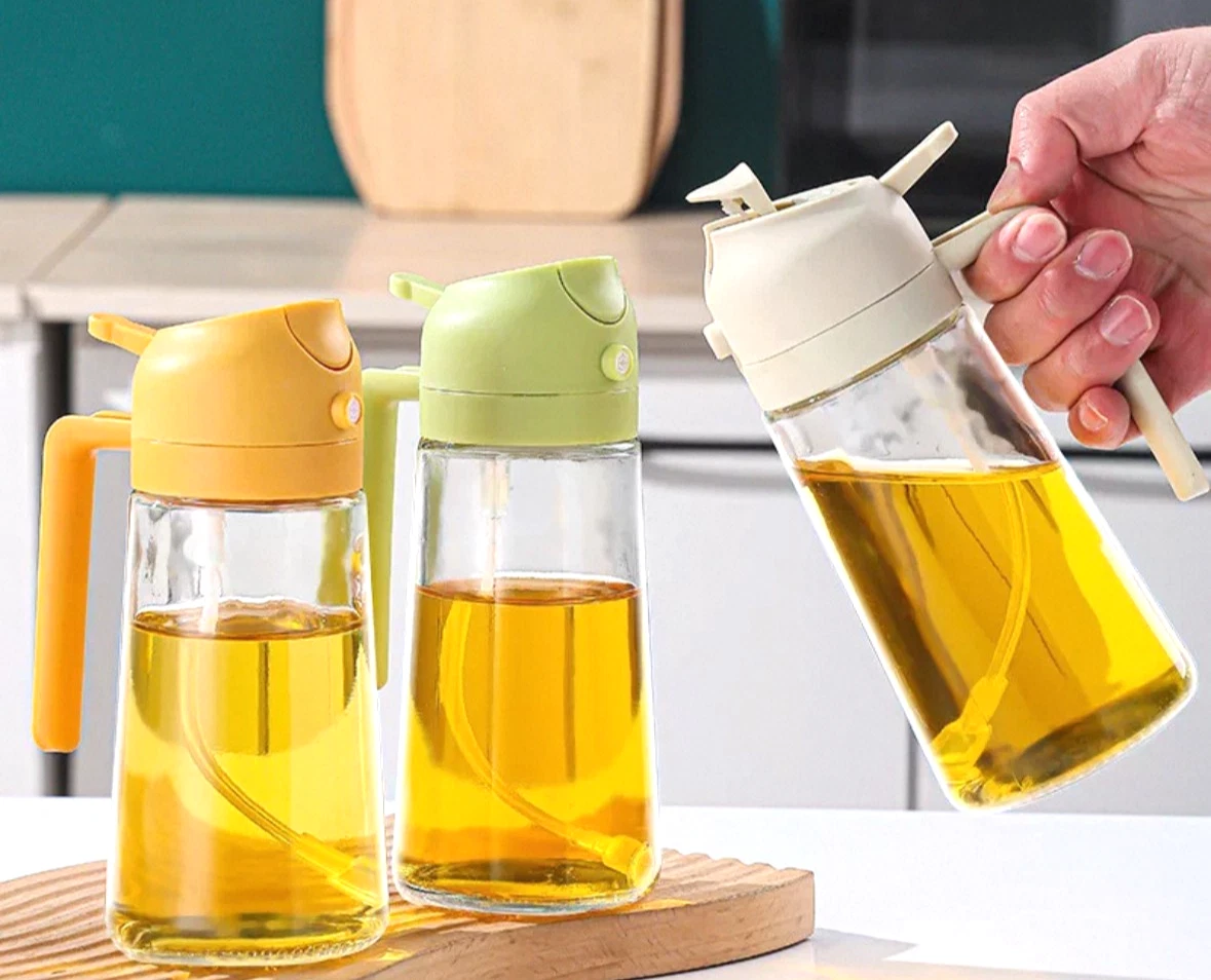 16Oz Oil Dispenser Bottle for Kitchen 2-in-1 Olive Oil Dispenser and Oil Spray
Opens in a new window