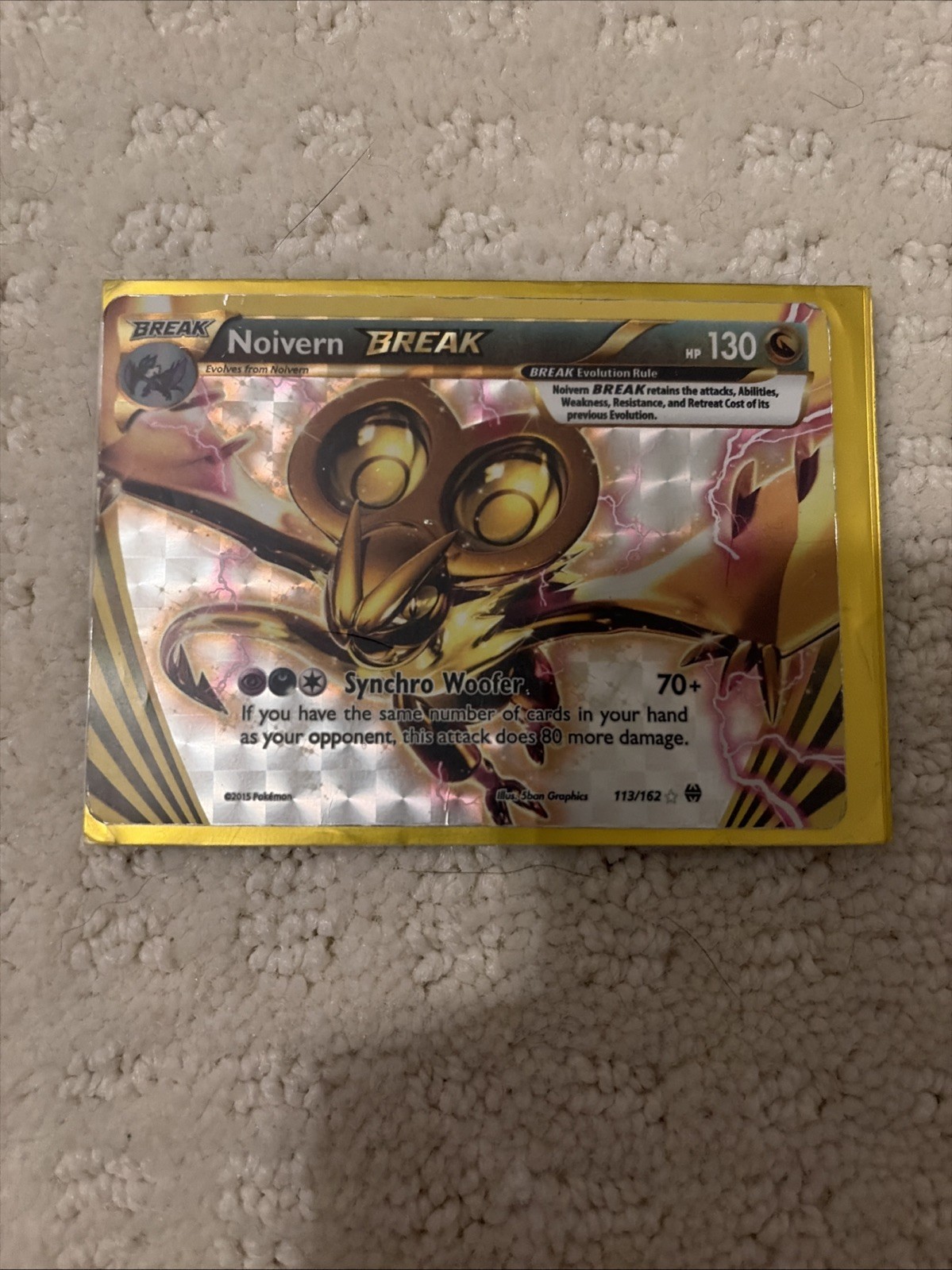 Noivern BREAK 113/162 Breakthrough Holo New/nm Pokémon