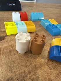 LEGO Duplo Brick 2x4 Slope Curved Inverted Double 2x4 Slanted Curved Mixed Lot