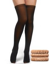 KBVOT Thigh High Socks Women Over Knee Boot Stockings One Size, Caramel