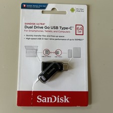 SanDisk Ultra Dual Drive Go USB Type-C Flash Drive/64GB/New