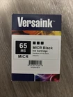 VersaInk-Nano HP 65 MS MICR Black Ink Cartridge for Check Printing, 1