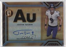 2021 Panini Gold Standard AU Auto Platinum 1/25 Justin Tucker #AU-JT Auto 3hd