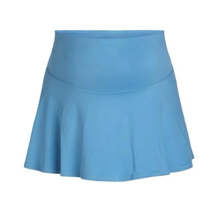 NWT Time & Tru Blue Maternity Skort L 12/14 Active Mini Skirt Built-In Shorts