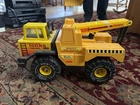 Tonka Mighty Tow Service Turbo-Diesel Vintage Pressed Steel Tow Truck Yellow