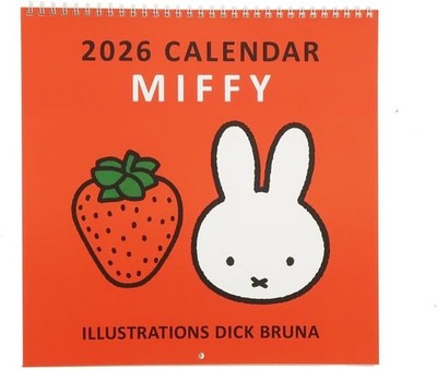 オランダ製　ミッフィー　日めくりカレンダー2006 nijntje 希少品 2026 Miffy Wall Calendar – Square Red Edition – Official Dick