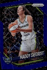 2025 Panini Prizm WNBA Blue Velocity Prizms Maddy Siegrist Card #50