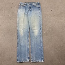 VTG USA MADE Levi's 501 Original Straight Jeans Mens 34x36 Blue Denim