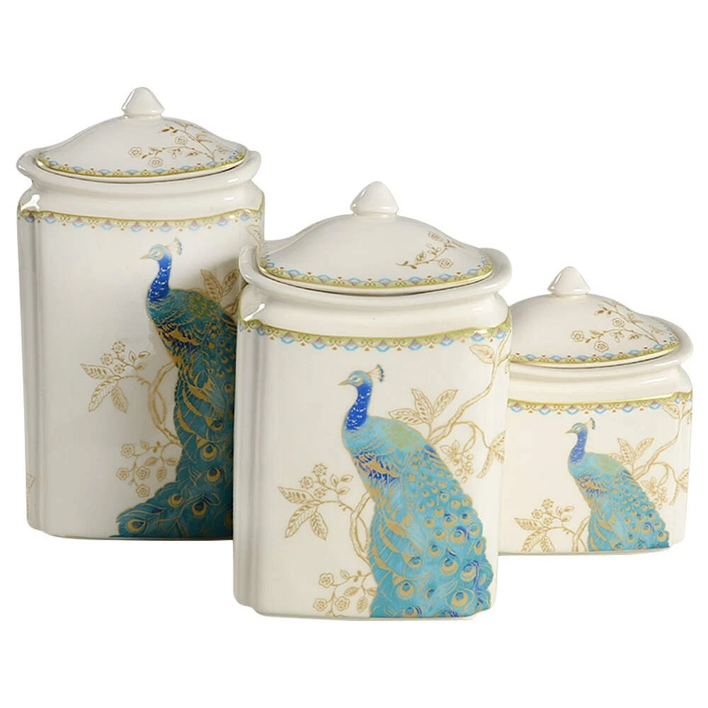 222 Fifth Peacock Garden Canister Set 10723479
Opens in a new window or tab