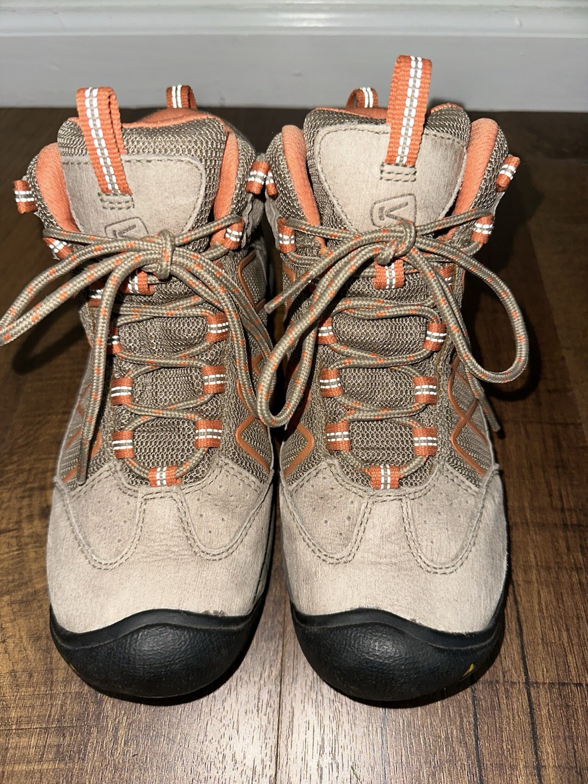 SCARPE DA TREKKING DONNA KEEN VERDI II PELLE MARRONE CORALLO! 7