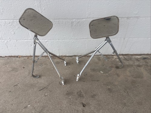 VINTAGE ADD-ON FENDER MOUNT TEMPORARY 3-POINT TOWING  MIRRORS, CAMPER MIRRORS
