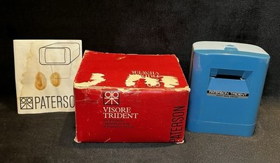 Vintage Paterson Trident Film/Slide Viewer Set Complete Station & Magnifier READ