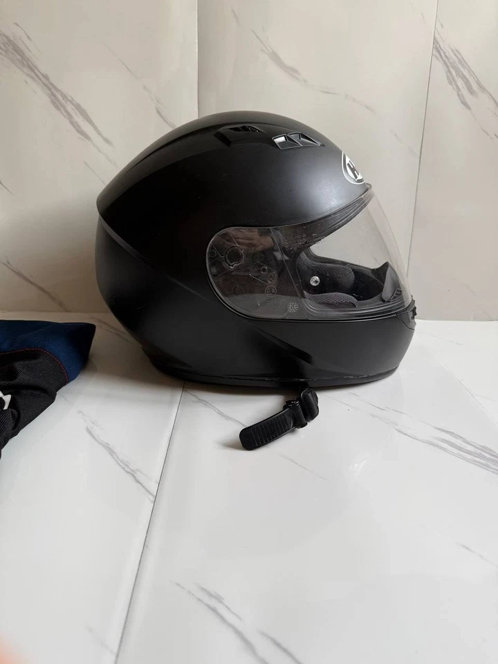 Casco Moto Integrale HJC CS-15 Nero Opaco Condizioni Ottime - Immagine 4 di 4