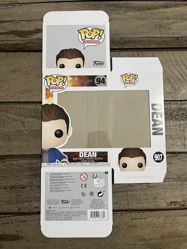 Funko POP Box Only #94 Dean Supernatural Empty Replacement