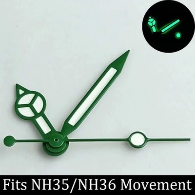 Green Luminous Watch Pointer Fit Needle For NH35 NH36 Hands NH Series Movement