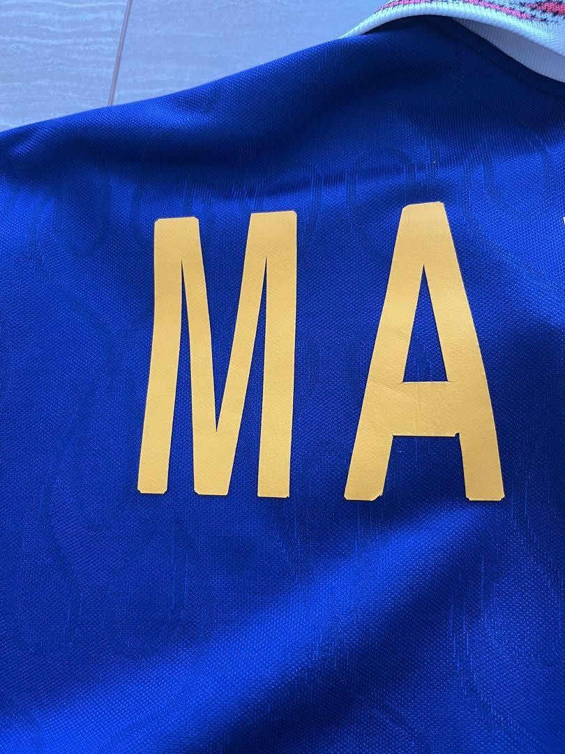 Japan National Team 1996 Asian Cup Jersey Flame Design #8 MAEZONO