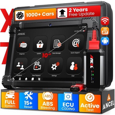 2026 ANCEL X7 Bidirectional OBD2 Scanner Diagnostic Tool ECU Coding ABS SRS TPMS