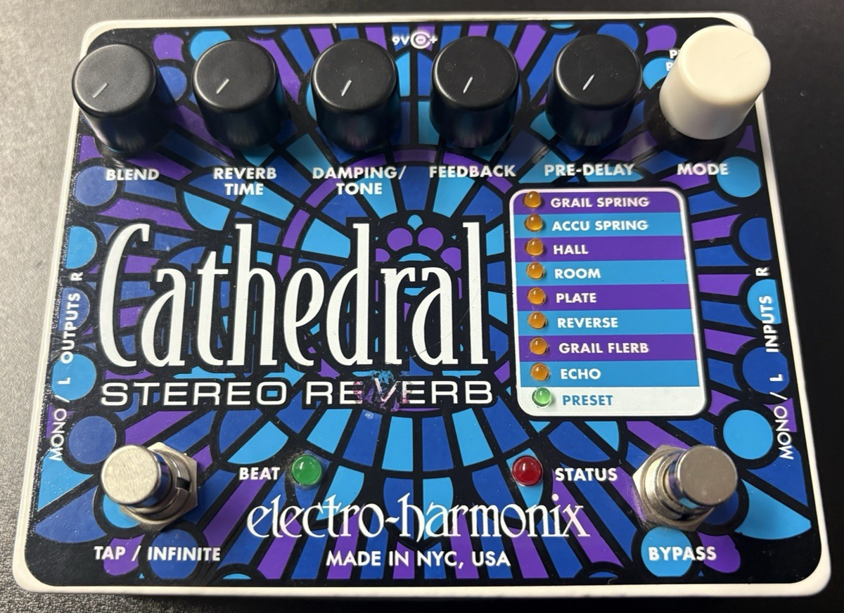 Electro-Harmonix Cathedral Reverb Guitar Effect Pedal for sale