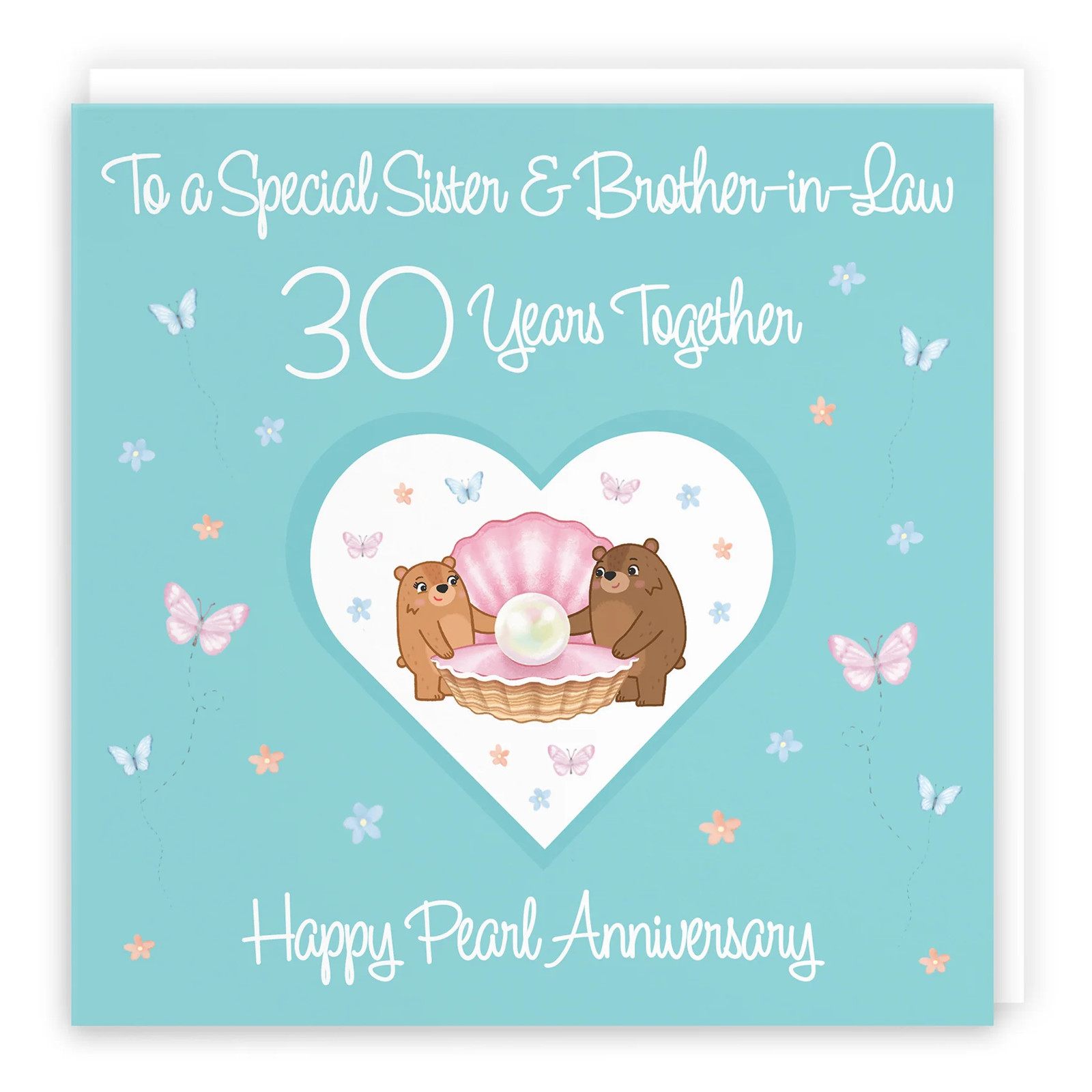 30th Sister & Brother-in-Law Anniversary Card Romantic Meadows
