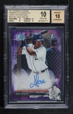2017 Bowman Chrome Prospect Purple Refractor /250 Jose Azocar BGS 10 Auto 0nr3