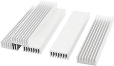 6Pcs 100Mm X 25Mm X 10Mm Heatsink Aluminium Radiator Cooler Heat Sink for Coolin