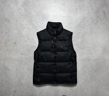 Polo Ralph Lauren Black Down Puffer Vest Size S Vintage