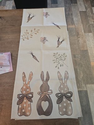 Osterhase Tischläufer Konvolut x 4 Frühling Tischdeko 