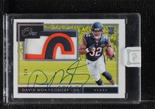 2019 Panini One Rookie Platinum 4/5 David Montgomery #20 Patch Auto 16wc