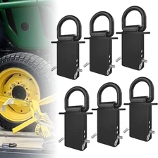 6Pcs 12000Lbs Heavy Duty Removable D Ring Stake Pocket Tie down for Utility Trai