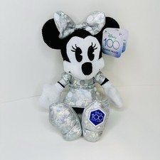 Disney 100 Minnie Mouse Plush 10" Silver Platinum Years of Wonder Disney ParkNWT