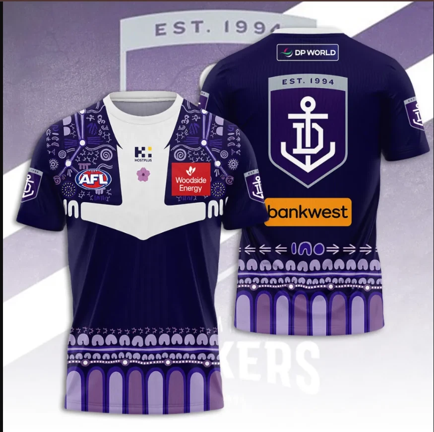 Dockers 2026 Indigenous Guernsey 3D Apparel New Eddtion T-shirt