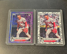 2025 Topps All-Star Game Kristian Campbell Rookie Purple Foil /75 & Base Rookie
