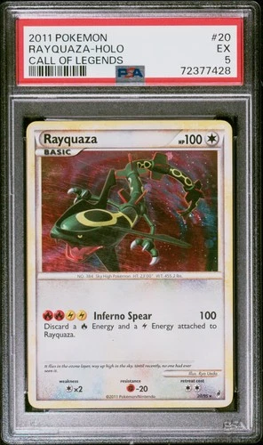 Rayquaza-Holo Pokemon Call Of Legends 20 NM PSA 5