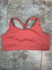 Old Navy Active Sports Bra 3X Pink Medium Support Powerpress Racerback