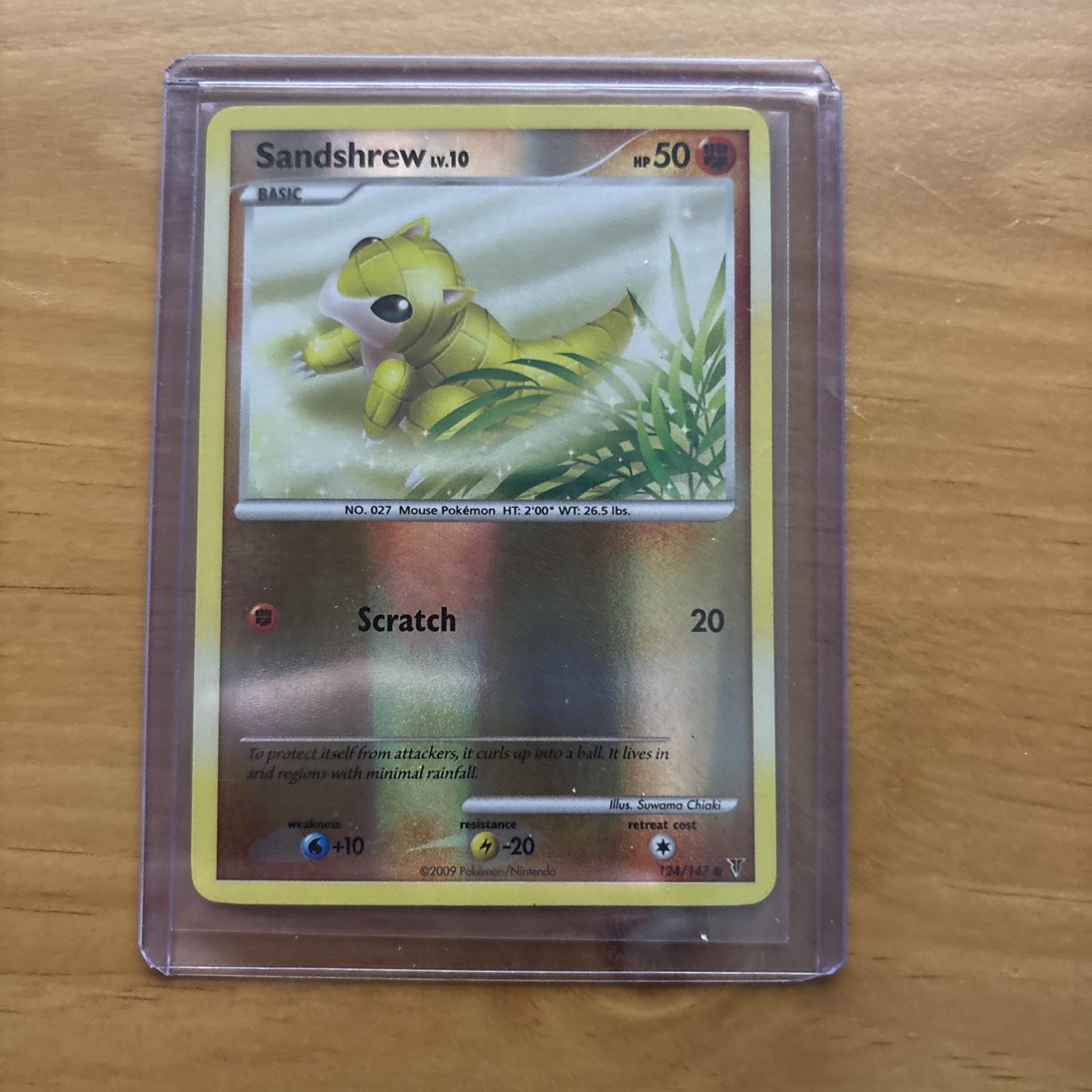 Pokemon Card - Sandshrew Supreme Victors 124/147 Common Reverse Holo LP/NM