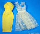 Vintage Barbie Doll Orange Blossom #987 Yellow & White Dresses ~ 1960's