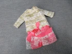 Vintage Francie Mattel Lace Pace Jacket Gold Peach White Lace
