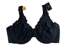 Wacoal Women's Bra 38DDD Black W Lace NWT Underwire Full Coverage 855301