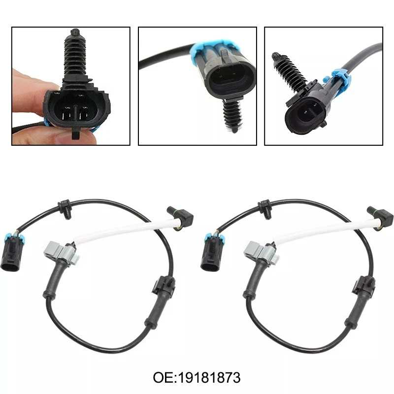 For GMC For Chevy For Silverado ABS Wheel Speed Sensor Set LH RH Front 19181873 - Image 2 of 4